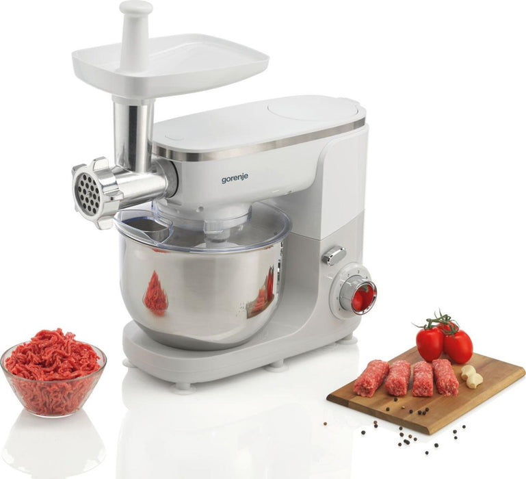 Food processor GORENJE MMC1005W Planetary robot 1000 W, 4.8 L White, Grey