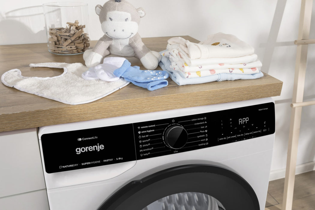 Сушилня Gorenje DPNA92WIFI Свободностояща Зареждане отпред 9 кг A++ Черен, Бял