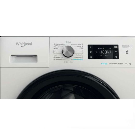 Пералня със сушилня WHIRLPOOL FFWDB 976258 BV EE, 9/7 кг, 6th Sense, FreshCare+, 1600 об/мин.
