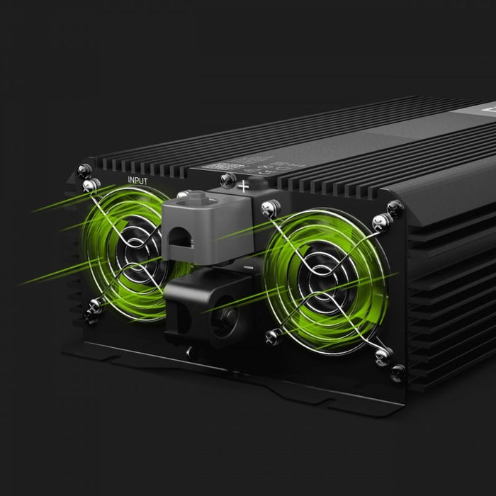 Инвертор PRO GREEN CELL, 12/220V, DC/AC, 3000W/6000W, Модифицирана синусоида