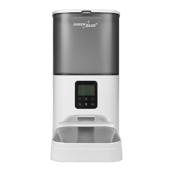 Автоматичен диспенсър/хранилка за храна за домашни любимци GreenBlue, 6L, USB 5V1A, GB393