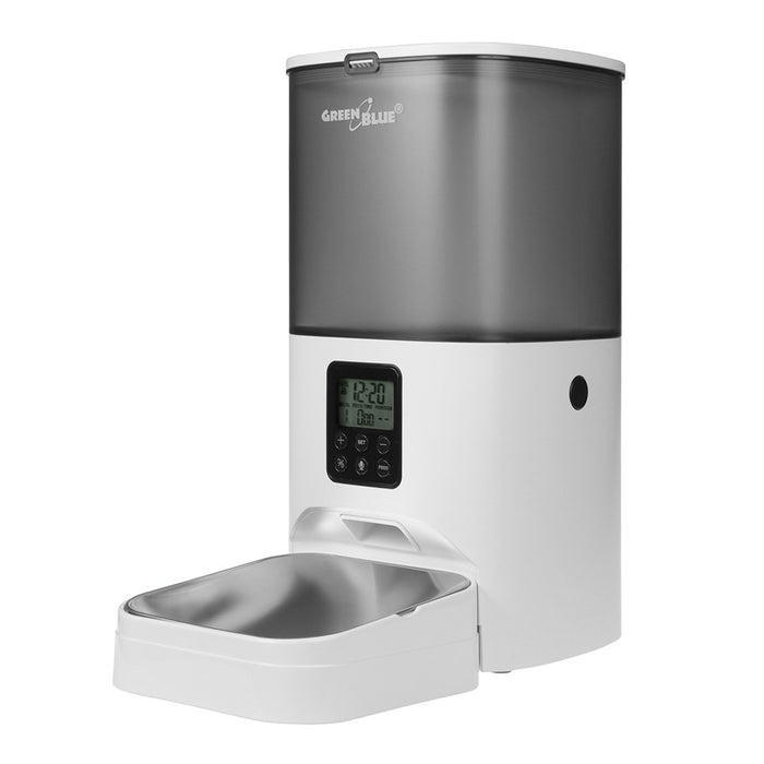 Автоматичен диспенсър/хранилка за храна за домашни любимци GreenBlue, 6L, USB 5V1A, GB393