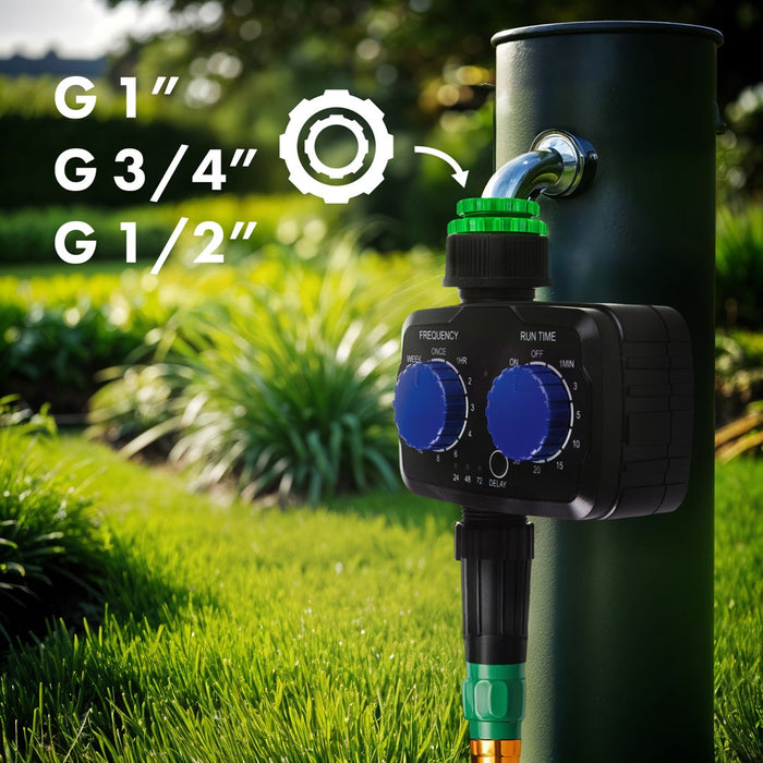 GreenBlue електронен контролер за напояване, програматор, захранване 2x 1.5V AA, GB391
