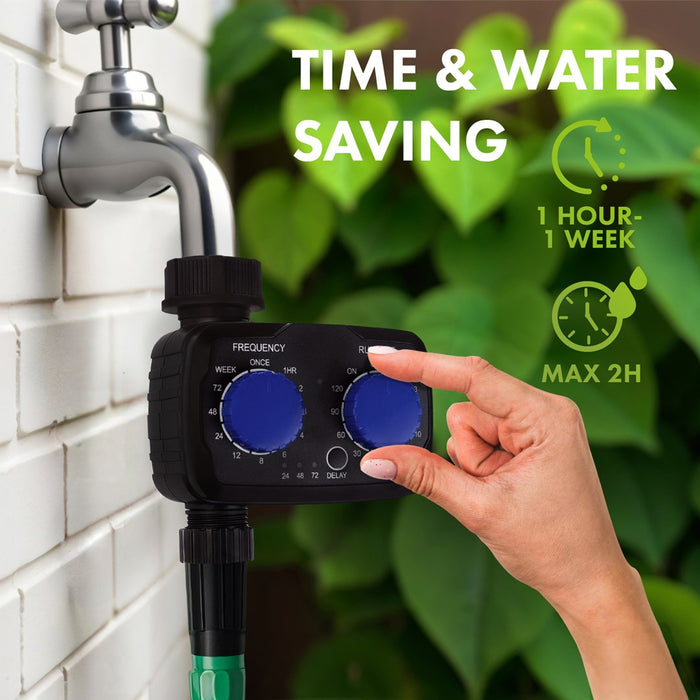 GreenBlue електронен контролер за напояване, програматор, захранване 2x 1.5V AA, GB391