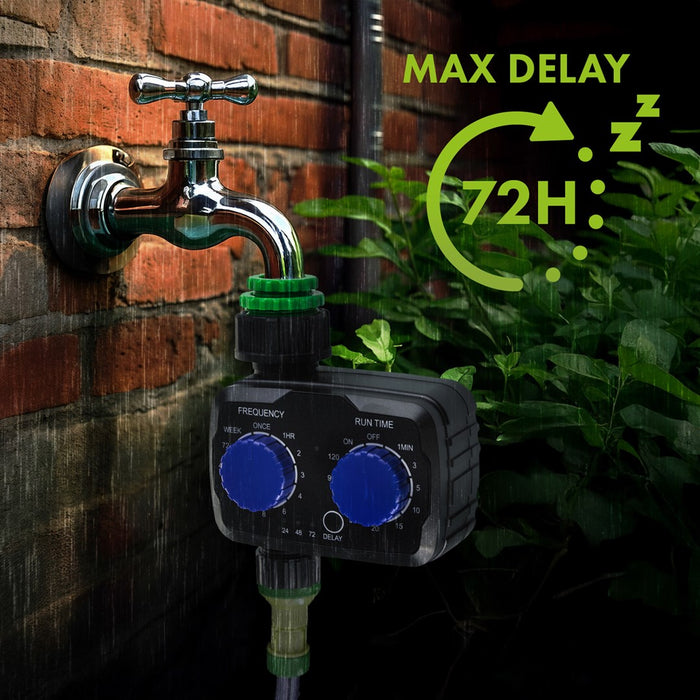 GreenBlue електронен контролер за напояване, програматор, захранване 2x 1.5V AA, GB391