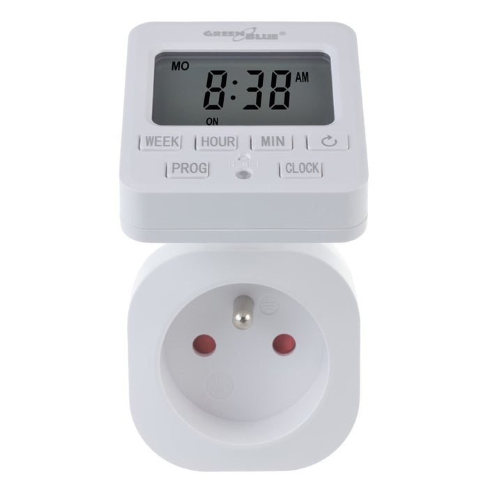 GreenBlue GB605 E прекъсвач Horario Digital - Temporizador - Programador, Carga máx. 16A, IP20