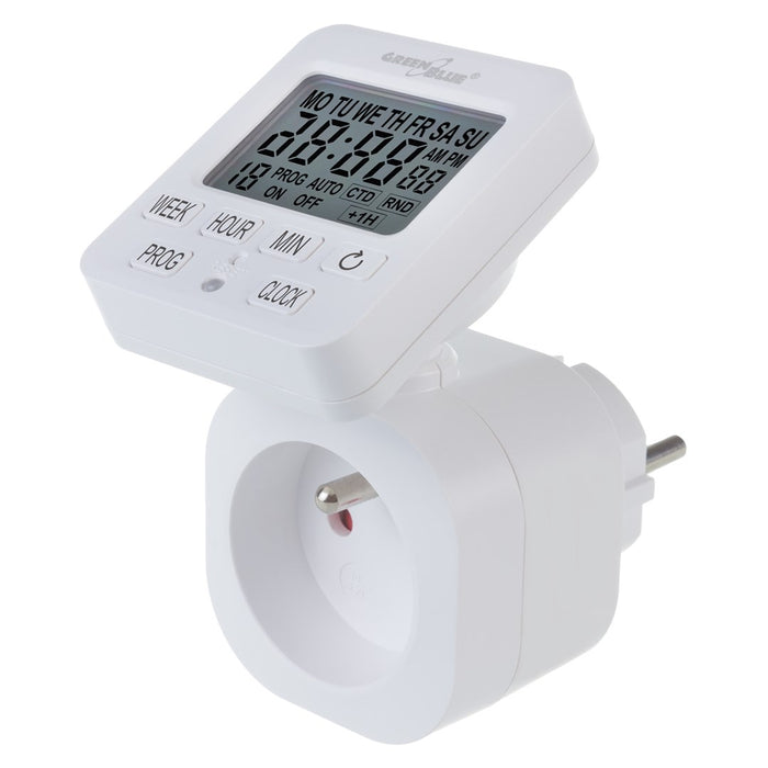 GreenBlue GB605 E прекъсвач Horario Digital - Temporizador - Programador, Carga máx. 16A, IP20