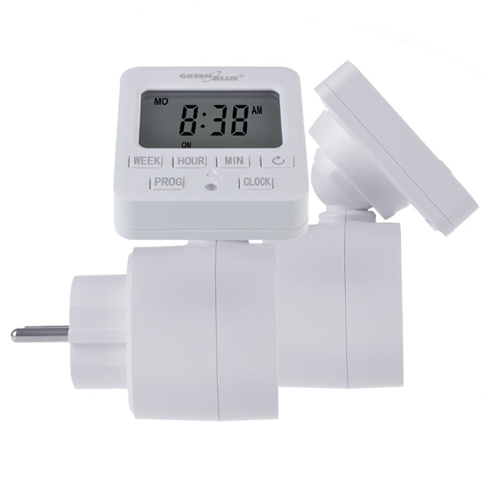 GreenBlue GB605 E прекъсвач Horario Digital - Temporizador - Programador, Carga máx. 16A, IP20