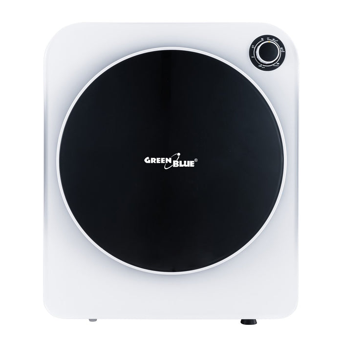 GreenBlue GB410 Електрическа барабанна сушилня 3 кг 830 W Вентилирана 5 програми за сушене Компактен плот за маса Contertop Монтиран на стена Преносим с аксесоари