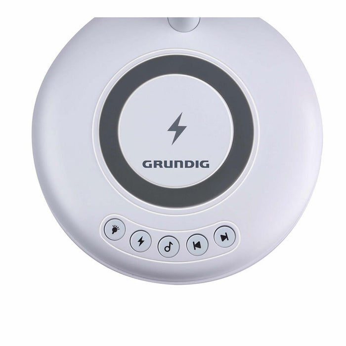 LED лампа с Колона и Безжично Зарядно Grundig Бял 15 W 76 Lm Ø 12 x 34 cm Пластмаса 3 в 1
