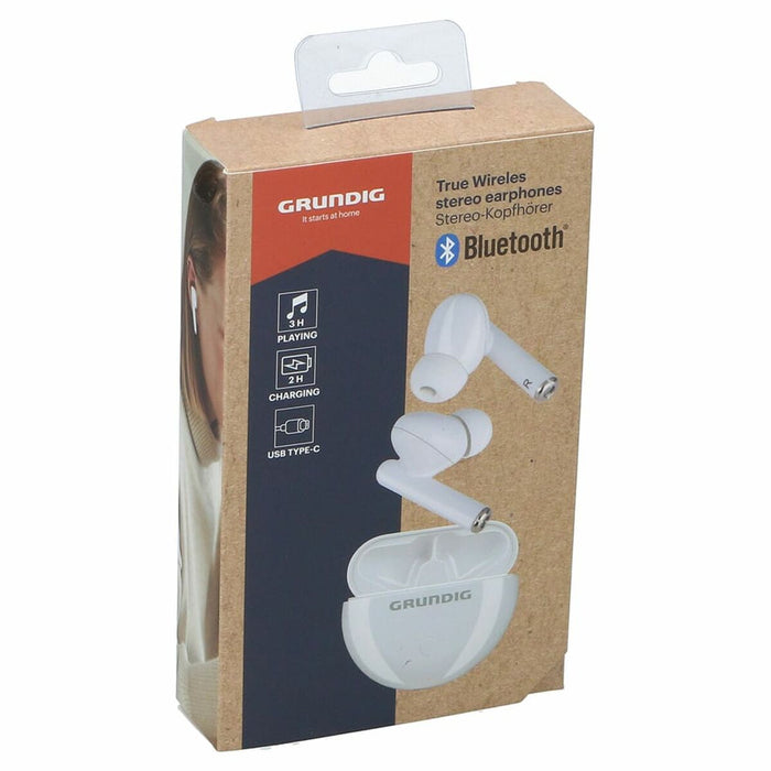 Блутут слушалки Grundig earbuds Бял