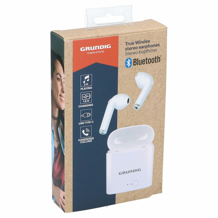 Блутут слушалки Grundig earbuds Бял