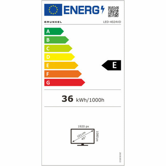 Смарт телевизор Grunkel LED-4024VD Full HD 40" LED