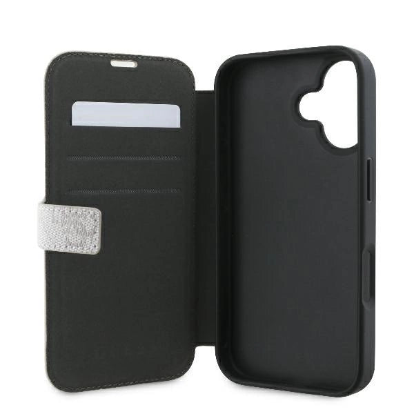 Калъф Guess 4G с метално лого за iPhone 16 - розов
