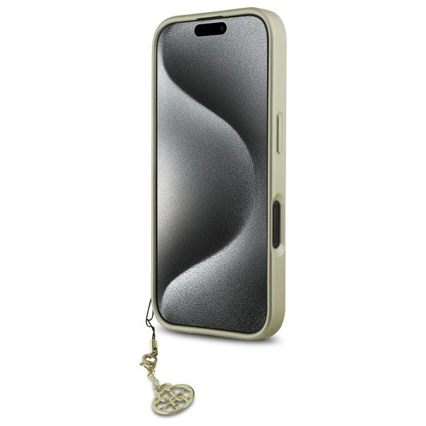 Калъф Guess 4G Charms Collection за iPhone 16 Plus - черен