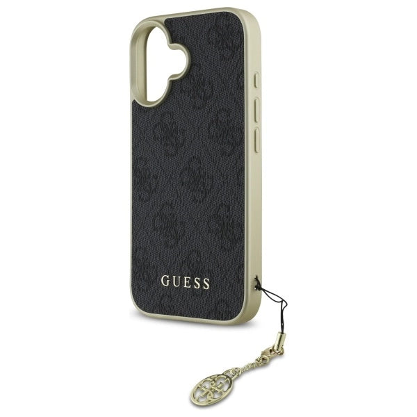 Калъф Guess 4G Charms Collection за iPhone 16 Plus - черен
