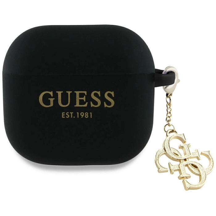 Калъф Guess 4G Charm за AirPods 4 - черен