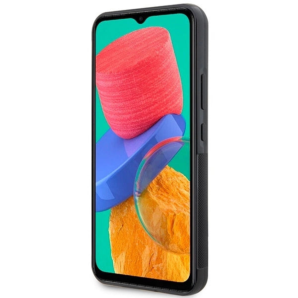 Guess 4G метален златен лого калъф за Samsung Galaxy A34 5G - сив