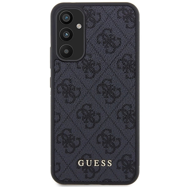 Guess 4G метален златен лого калъф за Samsung Galaxy A34 5G - сив