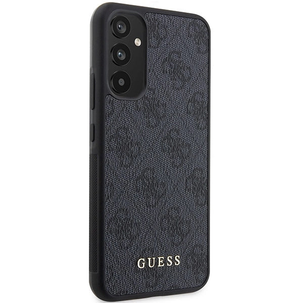 Guess 4G метален златен лого калъф за Samsung Galaxy A34 5G - сив