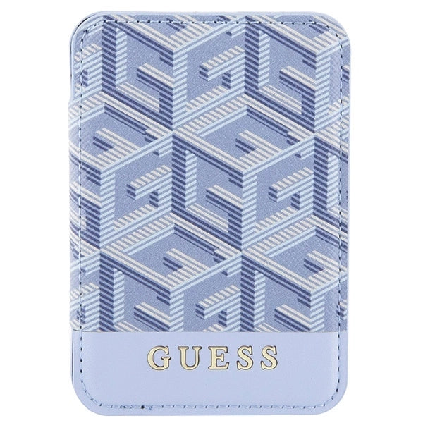 Портфейл Guess GCube Stripe MagSafe - син