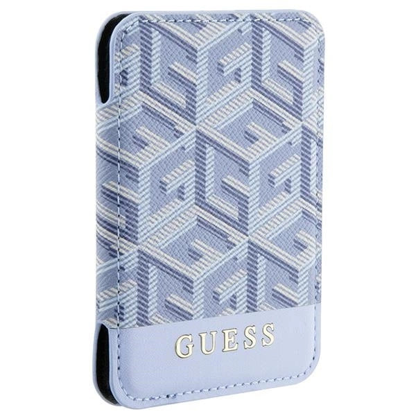 Портфейл Guess GCube Stripe MagSafe - син