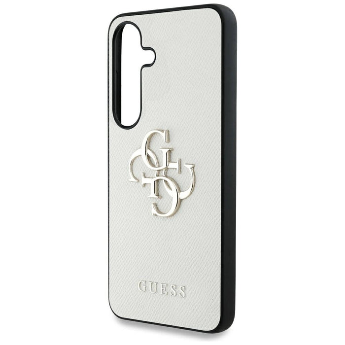 Калъф Guess Grained Big 4G Logo Small Classic Logo за Samsung Galaxy S25 бежов