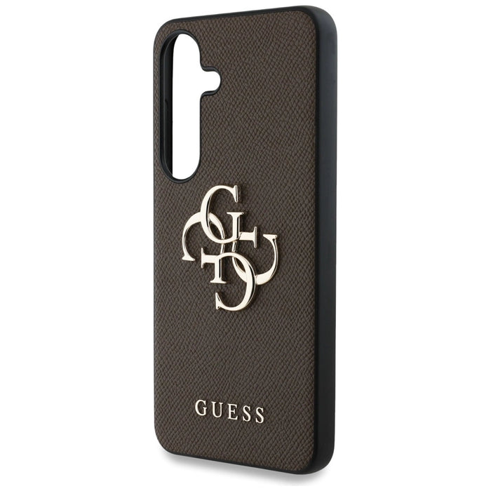 Калъф Guess Grained Big 4G Logo Small Classic Logo за Samsung Galaxy S25 Plus кафяв