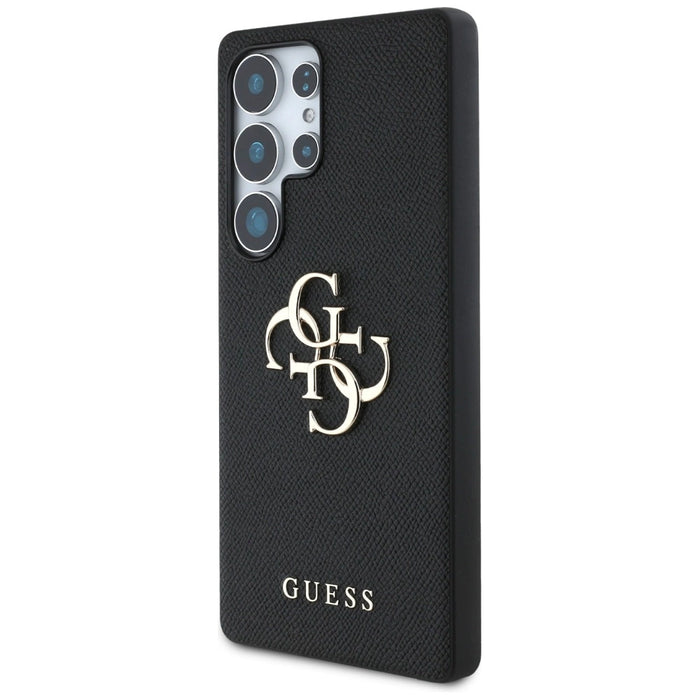 Калъф Guess Grained Big 4G Logo Small Classic Logo за Samsung Galaxy S25 Ultra черен