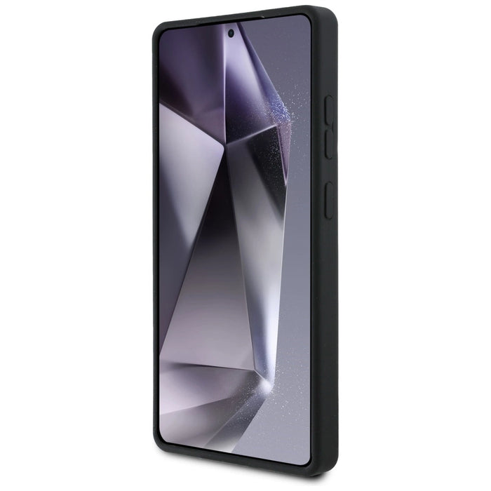 Силиконов калъф Guess Big 4G Logo Bottom Script за Samsung Galaxy S25 Ultra - черен