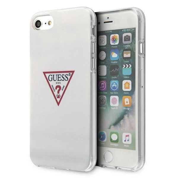 Калъф Guess Triangle Collection за iPhone 7 / 8 / SE 2020 / SE 2022 - бял
