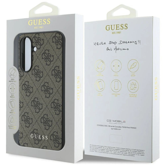 Калъф Guess 4G Charms Collection за Samsung Galaxy A36 кафяв