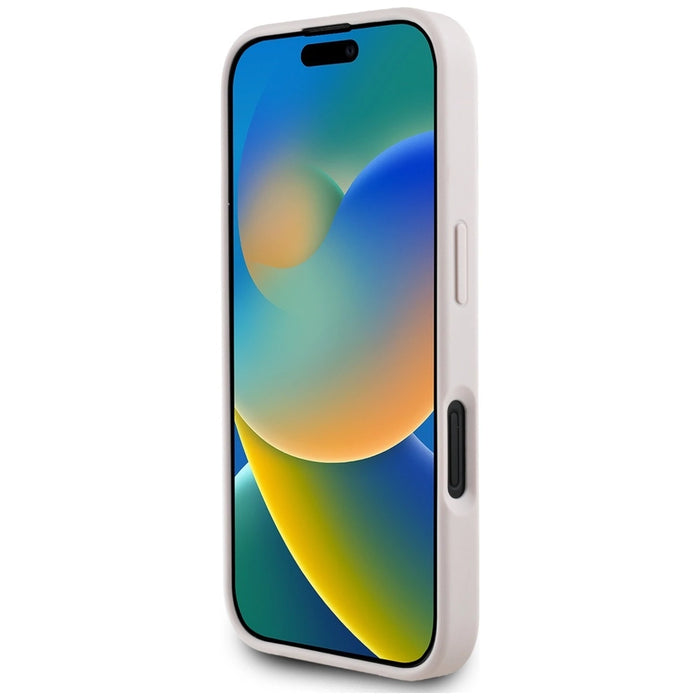 Калъф Guess 4G Circle Classic Logo MagSafe iPhone 16 - розов