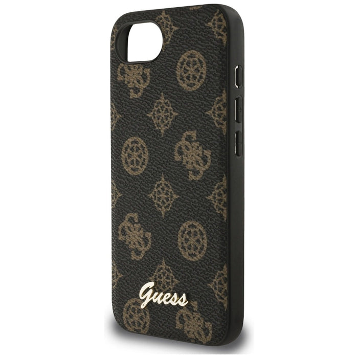 Guess Peony Script Logo MagSafe Калъф за iPhone 16e черен