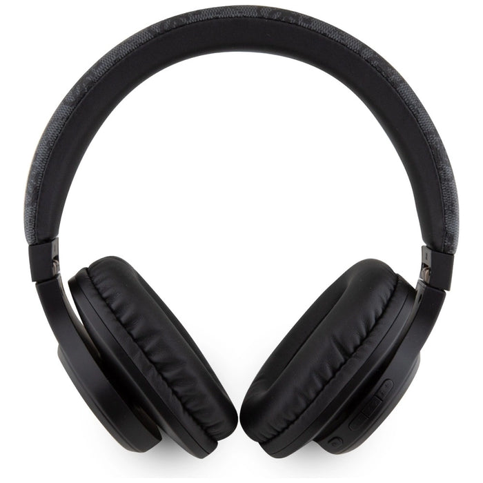 Слушалки Guess Leather Tone On Tone Script Bluetooth 4G Over Ear - черни