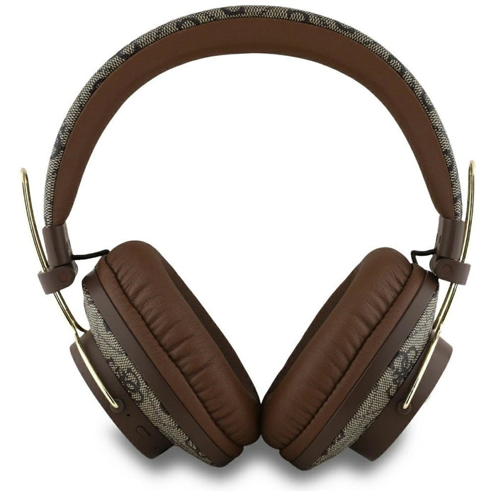 Guess ENC Metal 4G Bluetooth Over-Ear слушалки - кафяви