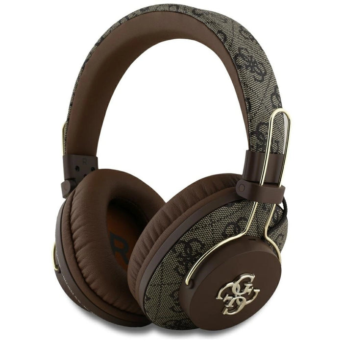 Guess ENC Metal 4G Bluetooth Over-Ear слушалки - кафяви