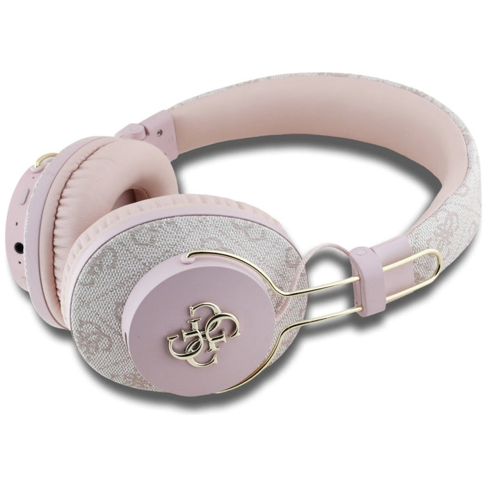 Слушалки Guess ENC Metal 4G Logo On-Ear - Розови