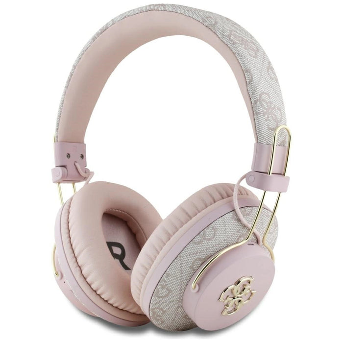 Слушалки Guess ENC Metal 4G Logo On-Ear - Розови