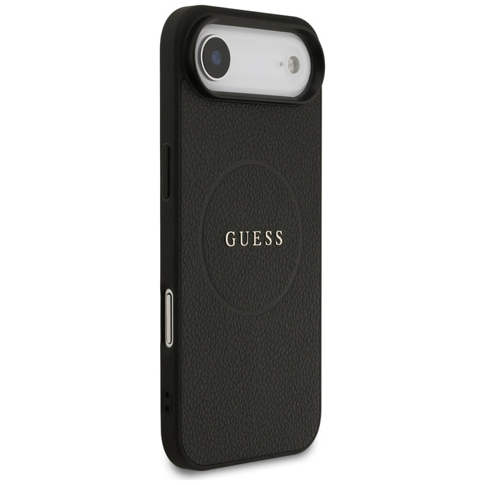 Калъф Guess Grained Ring MagSafe за iPhone 17 Air - черен