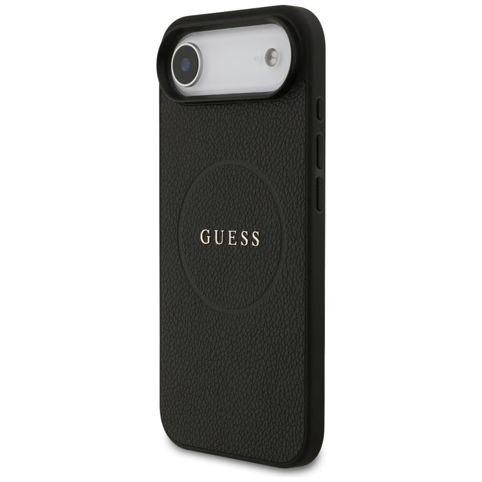 Калъф Guess Grained Ring MagSafe за iPhone 17 Air - черен