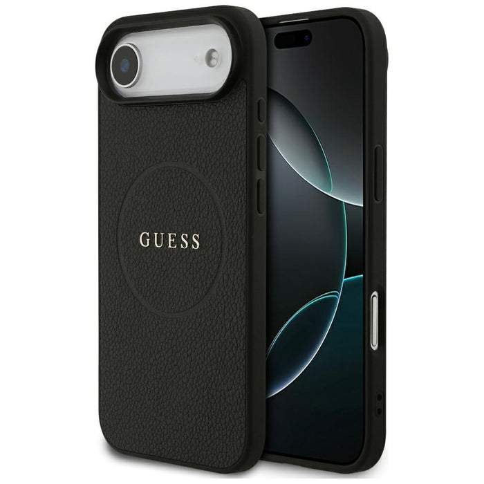 Калъф Guess Grained Ring MagSafe за iPhone 17 Air - черен