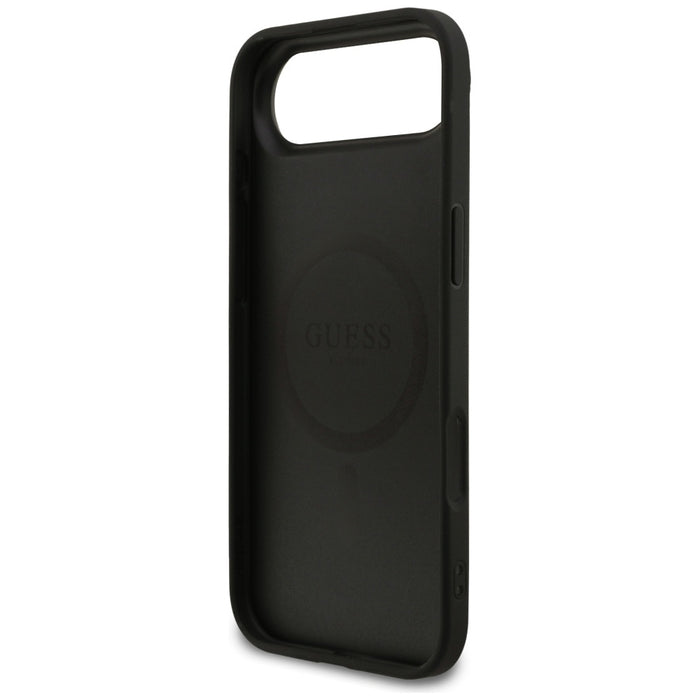 Калъф Guess Grained Ring MagSafe за iPhone 17 Air - черен