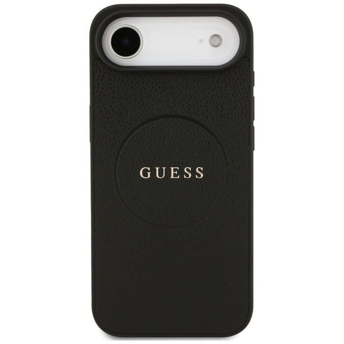 Калъф Guess Grained Ring MagSafe за iPhone 17 Air - черен