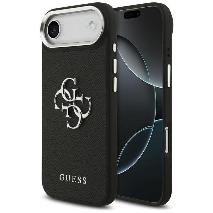 Калъф Guess Grained Big 4G Classic Logo за iPhone 17 Air - черен