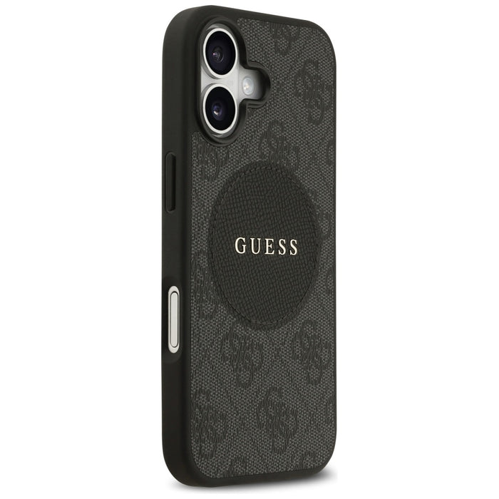 Калъф Guess 4G Circle Classic Logo MagSafe за iPhone 17 - черен