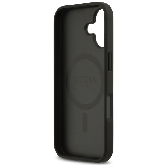Калъф Guess 4G Circle Classic Logo MagSafe за iPhone 17 - черен
