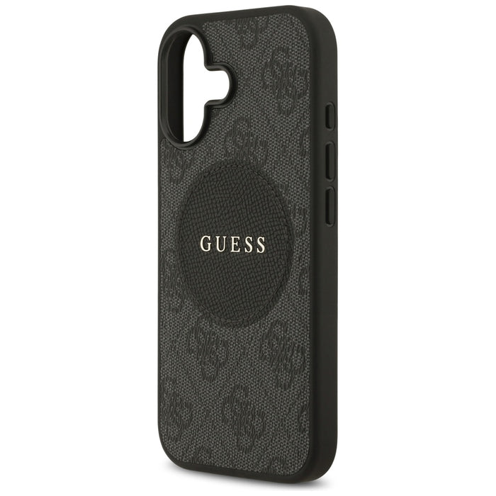 Калъф Guess 4G Circle Classic Logo MagSafe за iPhone 17 - черен