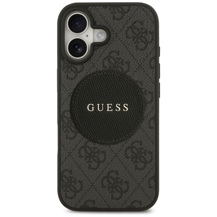Калъф Guess 4G Circle Classic Logo MagSafe за iPhone 17 - черен