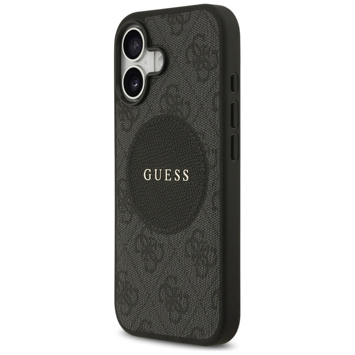 Калъф Guess 4G Circle Classic Logo MagSafe за iPhone 17 - черен